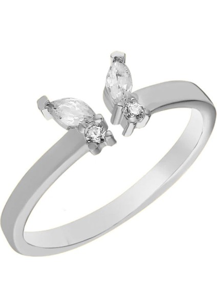 Kelebek Yüzük 718846 Silver