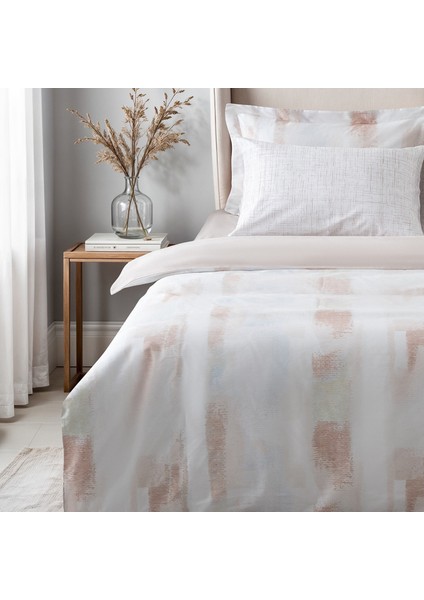 Lumia Tek Kişilik Nevresim Takımı %100 Pamuk 210 Tc 83 Tel Saten Digital Baskılı Bej 160X220 cm