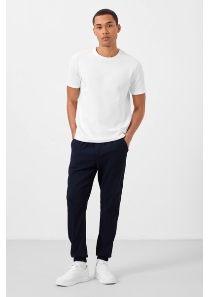 Lacivert Standart Fit Dokuma Hafif Esnek Chino Erkek Pantolon - 82176