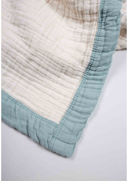 Kalın Biyeli Dört Kat Ham Battaniye 85X90 mint fırsatları