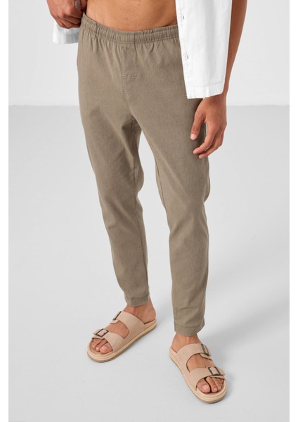Camel Standart Fit Dokuma Hafif Esnek Chino Erkek Pantolon - 82180 modelleri