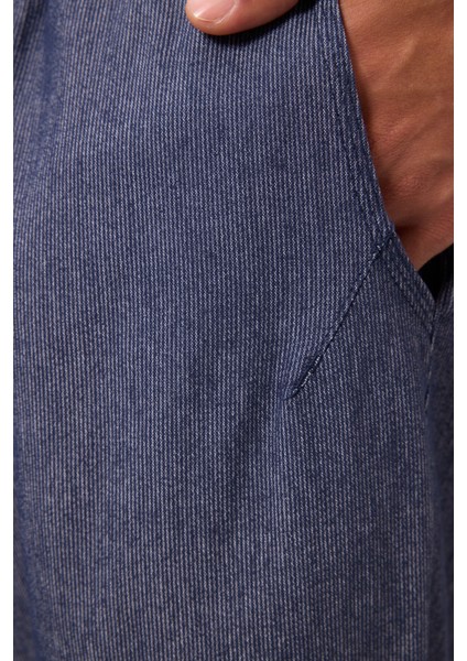 Kot Lacivert Standart Fit Dokuma Hafif Esnek Chino Erkek Pantolon - 82177