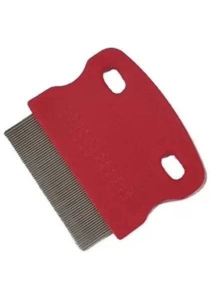 Paslanmaz Çelik Evcil Hayvan Tarak Pet Temizleyici Köpek Bakım Tarak Has Bir Şekilde Mukus ve Kabukları Küçük Bitler ve Kene Tarakları Kediler Malzemeleri Renk:kırmızı (Yurt Dışından)