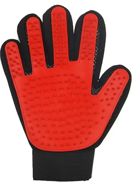 1ADET Kedi Tüyü Temizleme Eldivenleri Kauçuk Evcil Hayvan Güzellik Bakımı Tüy Bakımı Masaj Köpek Tarakları Yüzen Fırça 6 Renk Renk:kırmızı Sağ (Yurt Dışından)