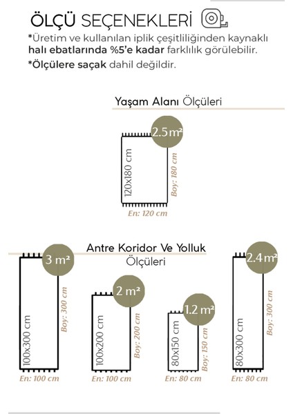 Olinda 1101 Beyaz Yolluk Bukle Yatak Odası Halı Uzun Antre Hol Koridor Halısı Iskandinav Kesme Halı
