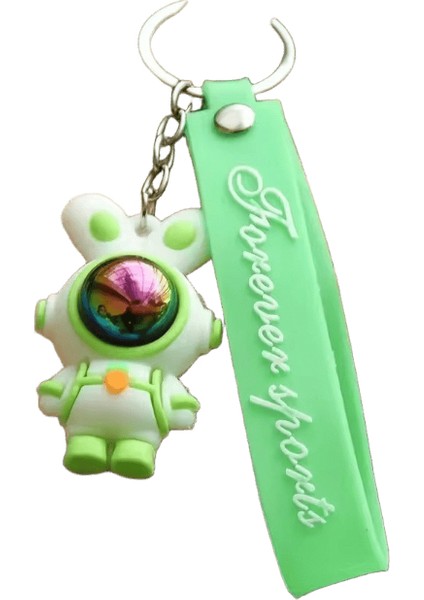 Karikatür Yıldırım Ayı Anahtarlık Sevimli Astronot Ayı Bebek Anahtarlık Çanta Kolye Çift Araba Anahtarlık Yaratıcı Çanta Charm Aksesuarları Renk:koyu Gri (Yurt Dışından)