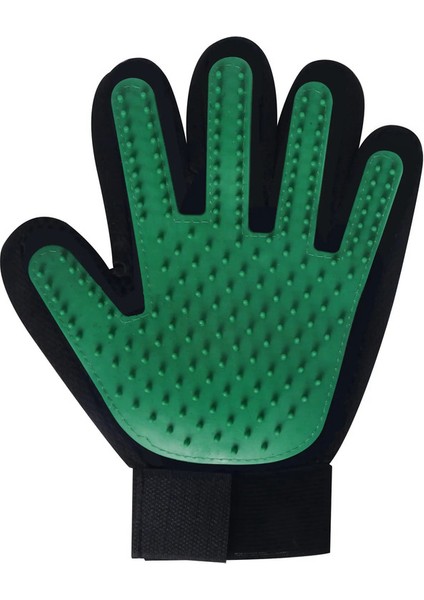 Kedi Eldiveni Evcil Hayvan Fırçası Kedi Kendiliğinden Bakım Eldiveni Köpek Tarakları Banyo Temizleme Masajı Hayvan Için Renk:Yeşil Sol (Yurt Dışından)