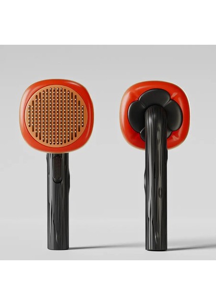 1 Adet Evcil Hayvan Tarayıcı, Tek Tıklamayla Bakım, Paslanmaz Çelik Kedi Tarayıcı, Köpek Temizleme ve Bakım, Düğüm Açıcı Tarak Renk:1 Adet Turuncu (Yurt Dışından)