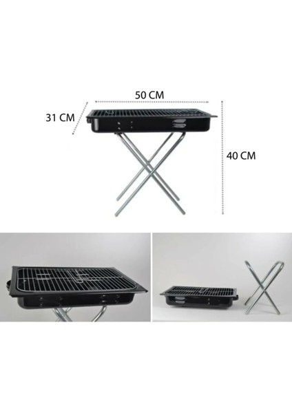 PORTATİF MANGAL 50CM x 31 CM (3791)