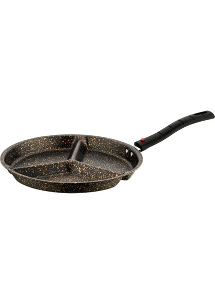 3 Gözlü Tava 24 Cm, Yumurta Omlet Krep 3 Bölmeli Non-Stick Tava fiyatları