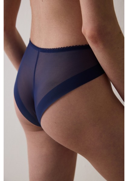 Broderie Lacivert Slip