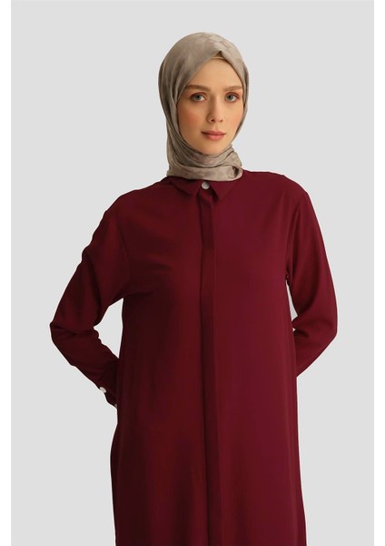 Zımba Detaylı Tunik Elbise 25YH4406 BORDO modelleri