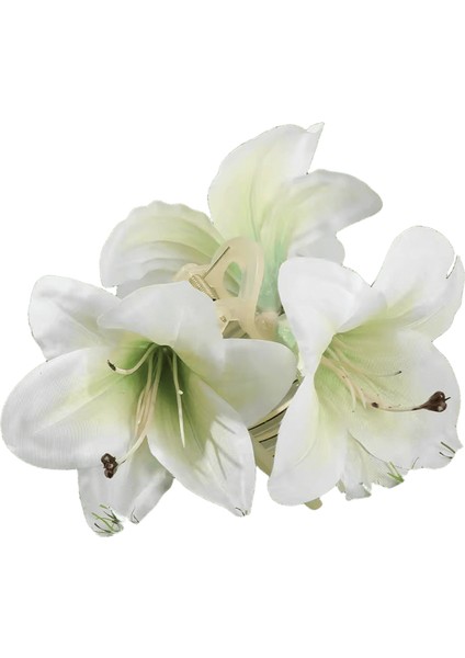 Awaytr Kravat Boyalı Lily Çiçek Saç Pençeleri Yapay Çiçek Saç Klipleri Yengeç Kadınlar Için Kız Hediye Saç Aksesuarları Sevgililer Şapkalar Renk: C (Yurt Dışından)