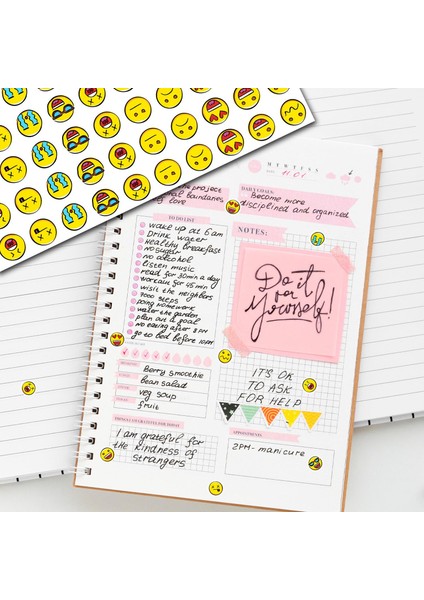 Smile Sticker 100 Adet
