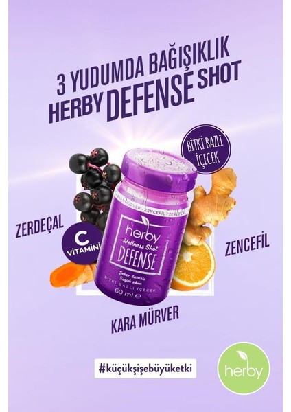Defense Ginger Shot 24'lü Paket Bitki Bazlı Içecek 60 ml fiyatları