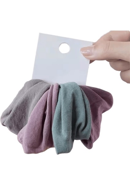 4 Set Katı Genişletmek Kalınlaştırmak Saç Bandı Halatlar Kadınlar At Kuyruğu Tutucu Saç Kravat Scrunchies Kauçuk Bantlar Kore Moda Saç Aksesuarları Renk: 3 Mavi Pembe (Yurt Dışından)