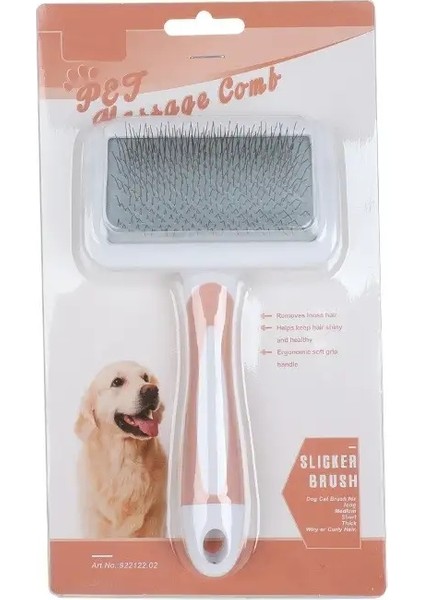 Kedi Tarakı Kendiliğinden Temizlenen Slicker Köpek Tarakı Dökülen Tüy, Yumak, Kırılmaları Gideren Tarak Yumuşak Köpek Yavru Patisi Bakım Aracı Kedi Aksesuarları yeşil (Yurt Dışından)