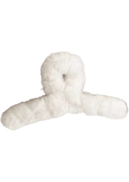 Yeni 14CM Zarif Peluş Saç Klip Pençe Kore Moda Ekstra Büyük Tavşan Peluş Kapmak Cawl Klipler Kız Saç Aksesuarları Renk:bej (Yurt Dışından)