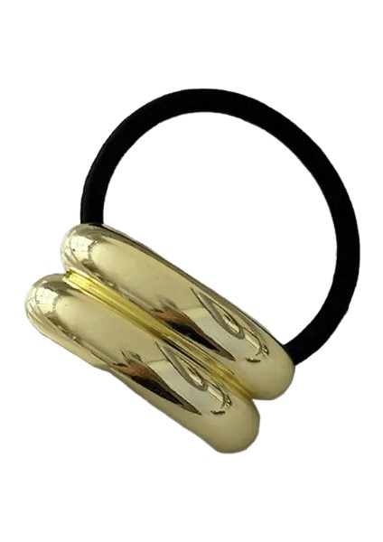 Klasik Düzensiz Geometrik Takılar Saç Bağları Altın Gümüş Metal At Kuyruğu Tutucu Saç Manşet Ipi Kadınlar Kızlar Elastik Kauçuk Bant Boyası: C (Yurt Dışından)