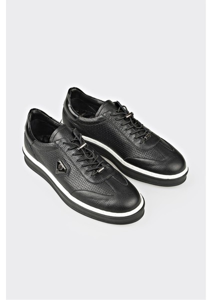 Siyah Deri Erkek Spor Ayakkabı fiyatları