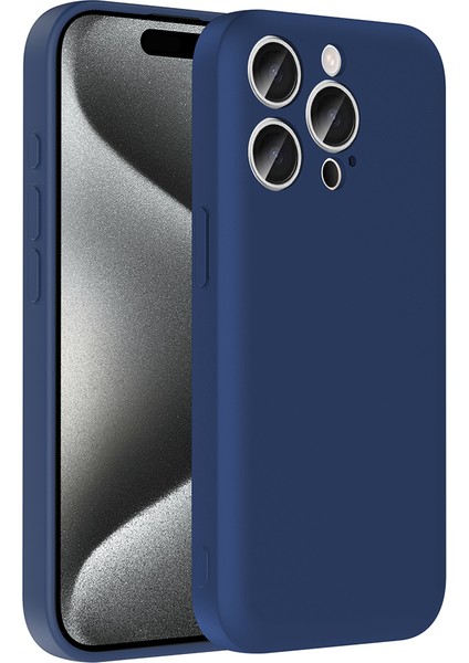 Apple iPhone 15 Pro Max Kılıf Kamera Korumalı Kartlık Hazneli Hlp Vitra Kapak - Siyah