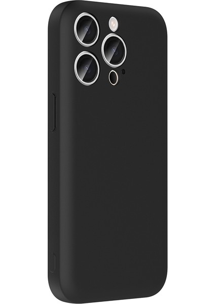 Apple iPhone 15 Pro Max Kılıf Kamera Korumalı Kartlık Hazneli Hlp Vitra Kapak - Siyah