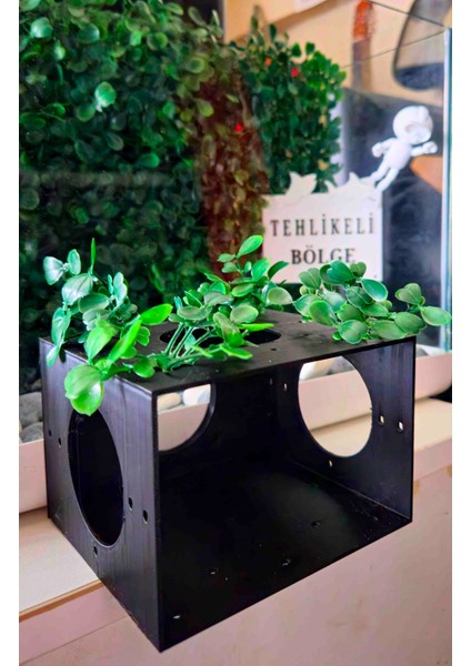 Akvaryum Balık Mağarası 12X10X8 cm ( Siyah )