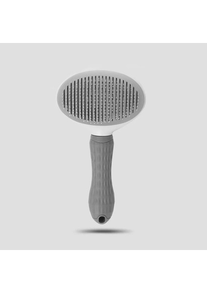 Yuvarlak Iğne Pet Tarak - Kendiliğinden Temizlenme Tasarımı, Kırılmaları Tüy Dökülmesi, Rahat Bakım Için Evcil Hayvanlar Renk:gri (Yurt Dışından)