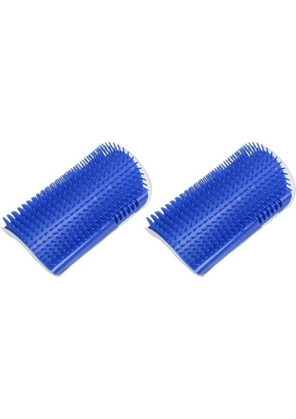 2/1pcs Kedi Fırça Tarak Oyuncak ile Catnip Kedi Duvar Fırçası Kedi Kedi Çizicisi Masaj Kendi Kendine Damar Mülport Pet Kedi Köşe Çizik Masajı Renk: Mavi-2pcs (Yurt Dışından)