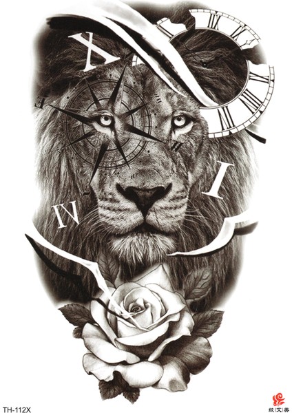 Pusula ve Aslan Geçici Tattoo Dövme fiyatları