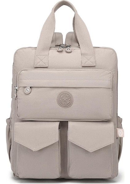 Büyük Boy Krinkıl Kumaş Sırt Çantası Smart Bags 1175