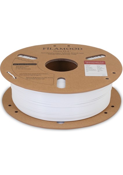 Hyper Pla Filament Beyaz 1.75MM 1kg fiyatları