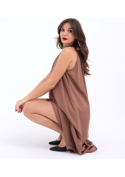 7144 Elbise-Kahve