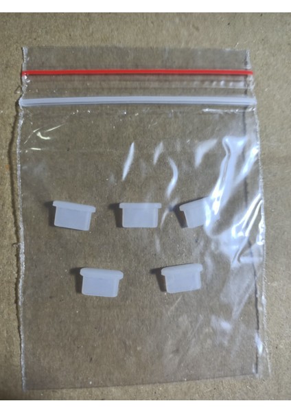 Tüm Type-C Telefonlara Uyumlu Toz ve Kir Önleyici Şarj Soketi Koruyucu Tıpa Slikon 5 Adet Beyaz modelleri