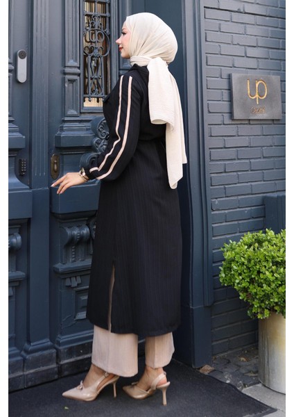 Beli Bağcıklı Kapşonlu Takım Siyah 19241 fırsatları