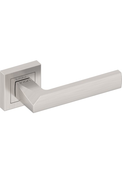 Mine Oda Kapı Kolu, Kare Rozetli, Saten Alüminyum, Komple Set fırsatları