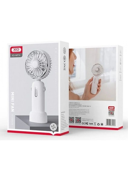 MF74 Şarjlı Taşınabilir 3 Kademeli Minimal Fan Vantilatör