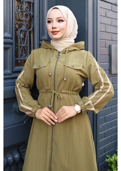 Beli Bağcıklı Kapşonlu Takım Haki 19241 fiyatları