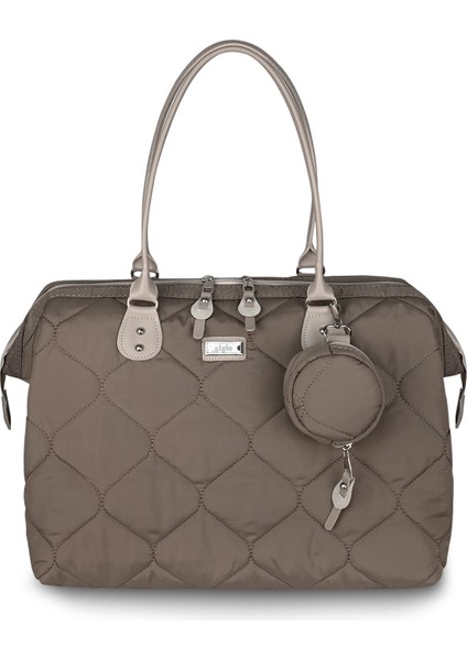 Kadın Manolya Anne Bebek Bakım ve Kadın Kol Çantası Vizon