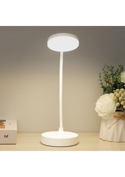® Yuvarlak Usbli Dokunmatik 3 Kademeli 360 Derece Özel Göz Korumalı LED Lityum Masa Lambası