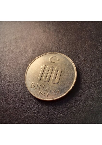 Escoines Koleksiyon 3996368015AB984A38 100 Bin Lira 2002 Ça/çil Eski Madeni Para