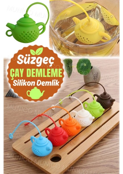 İpli ve şık bitki çay süzgeci, pratik kullanım, hafif ve dayanıklı materyal indirimleri