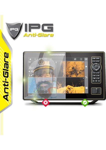 Humminbird Xplore 10 Cmsı+ Fish Finder - Ipg Anti-Glare Yansıma Önleyici Mat Ekran Koruyucu fiyatları