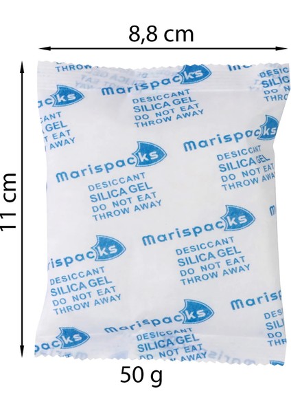 50 G x 5 Adet Silikajel Nem Alıcı Paket (Nonwoven, Aluminyum Doypack Ambalajda) fiyatları
