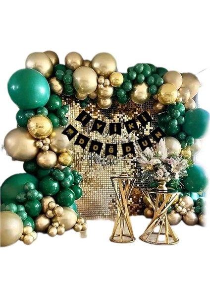 Gold Doğum Günü Balon Seti