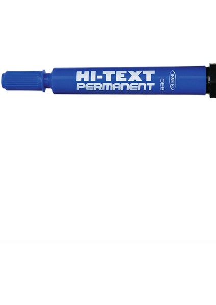 Hi-Text 830PBM Permanent Marker Yuvarlak Uç Mavi 12 Li Kutu