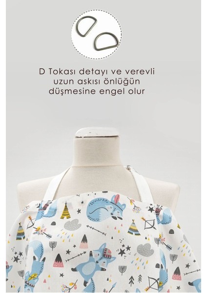 Çok Amaçlı Bebek Emzirme Örtüsü Puset, Bebek Arabası Örtüsü, Emzirme Önlüğü, Tilki Serisi, Mavi fiyatları