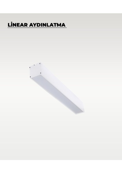 120 cm Beyaz Metal Kasa Lineer Aydınlatma 3200K (Sarı Işık) modelleri