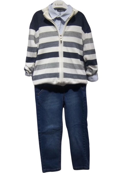 JEANS PANTOLONLU HIRKALI ERKEK TAKIM