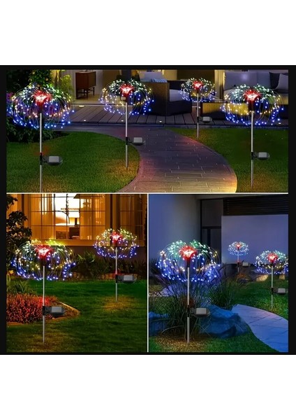 Çok Renkli / 8 Modeli 120LED Fıskiye Işığı Dış Mekan Lamba 1 Adet